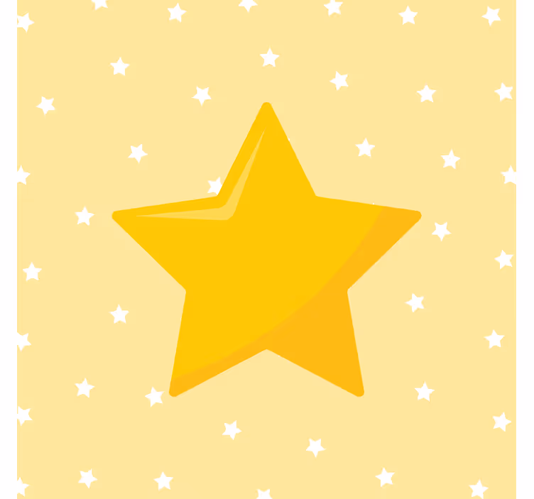 Blind children yellow classic star - TenStickers