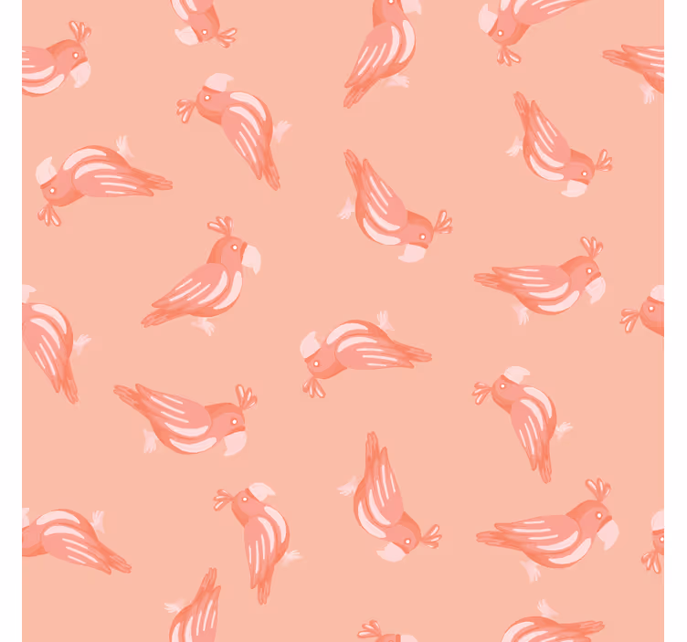 Blind children pink birds pattern blanket - TenStickers