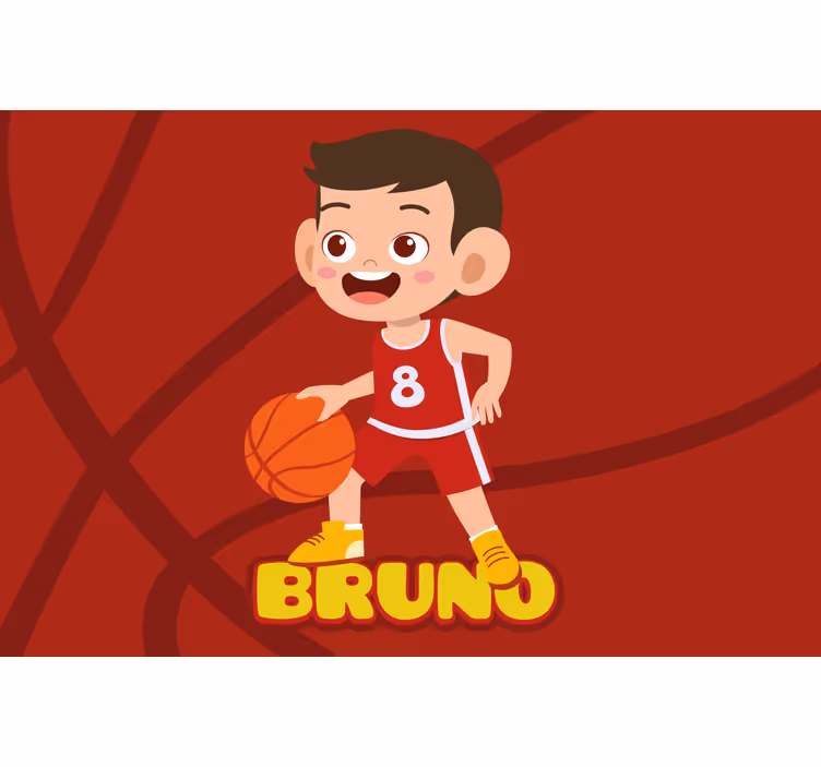 Blind children personalized basketball player - TenStickers