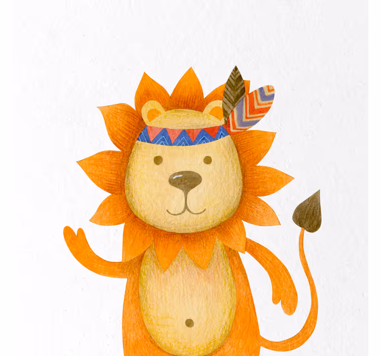 Blind children cartoon lion plush toy - TenStickers