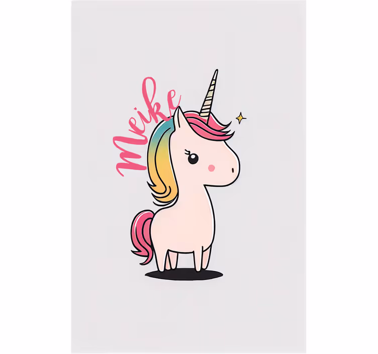 Blind children cartoon unicorn plush toy - TenStickers