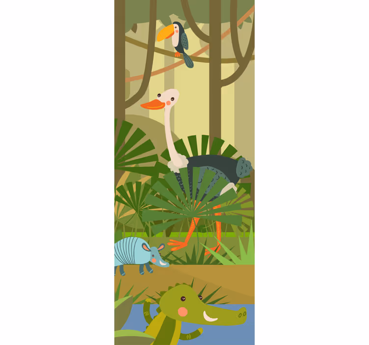 Blind children wild animals - TenStickers