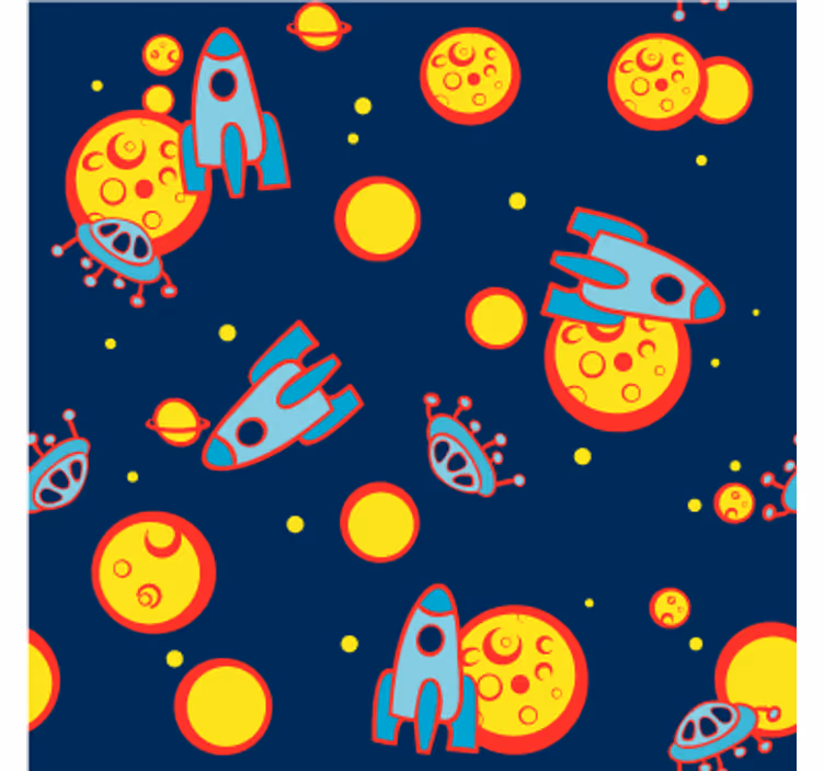 Blind children cosmic vinyl wall sticker - TenStickers