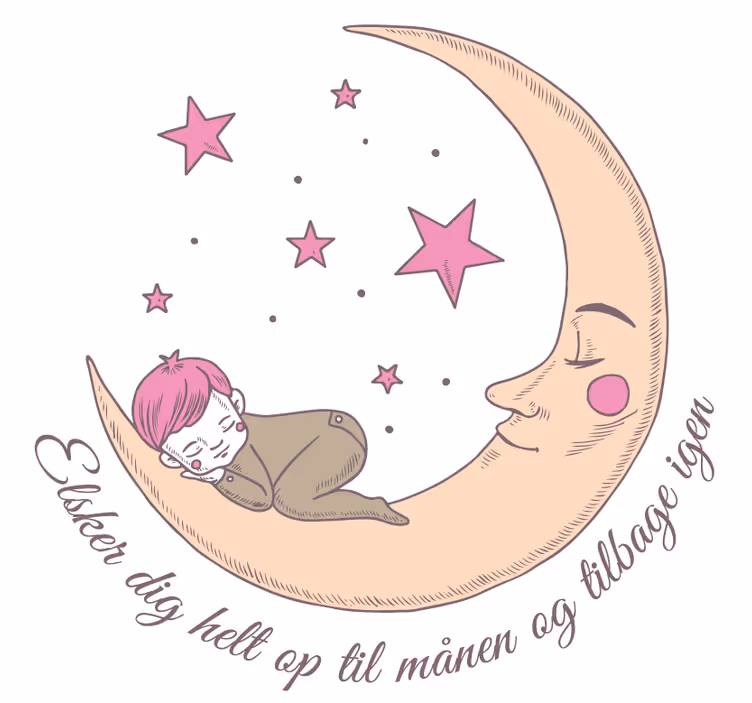 Blind children love you to the moon and back - TenStickers