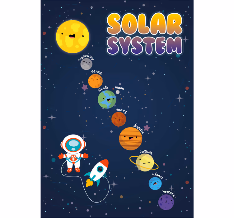 Blind children explore the solar system - TenStickers