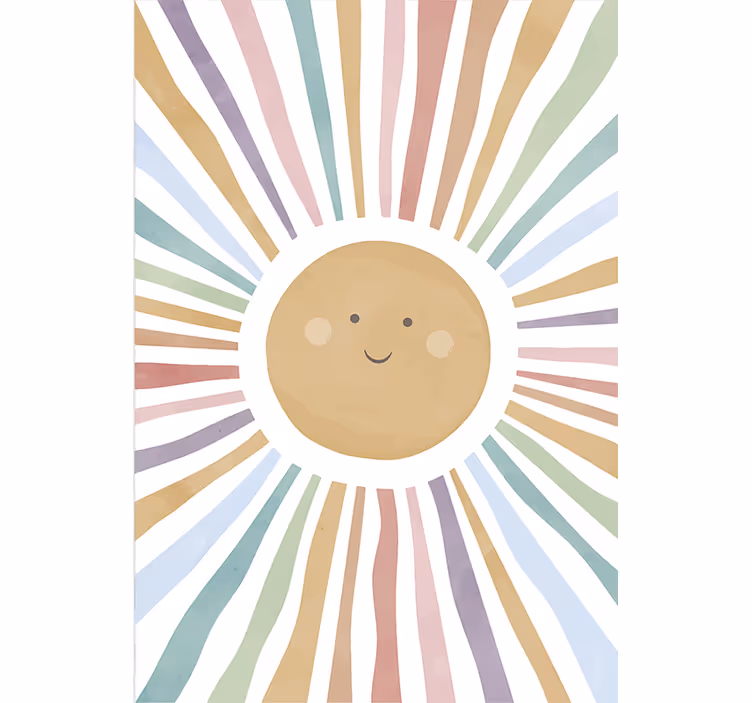 Blind children joyful sun - TenStickers