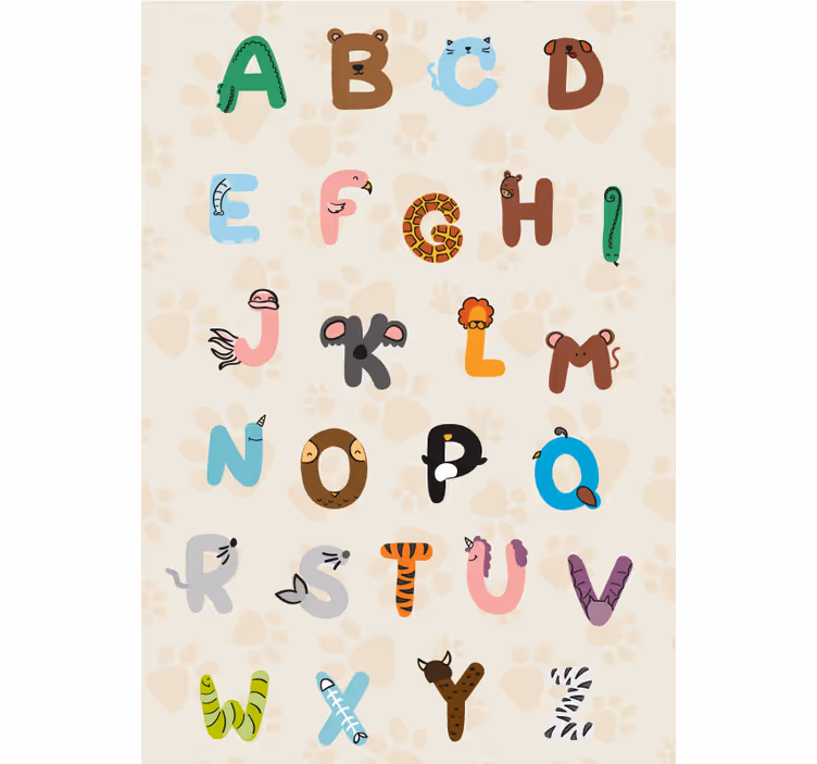 Blind children an animal alphabet - TenStickers