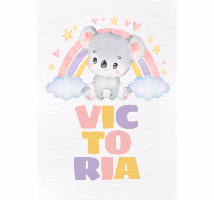 Blind children koala and rainbow toys - TenStickers