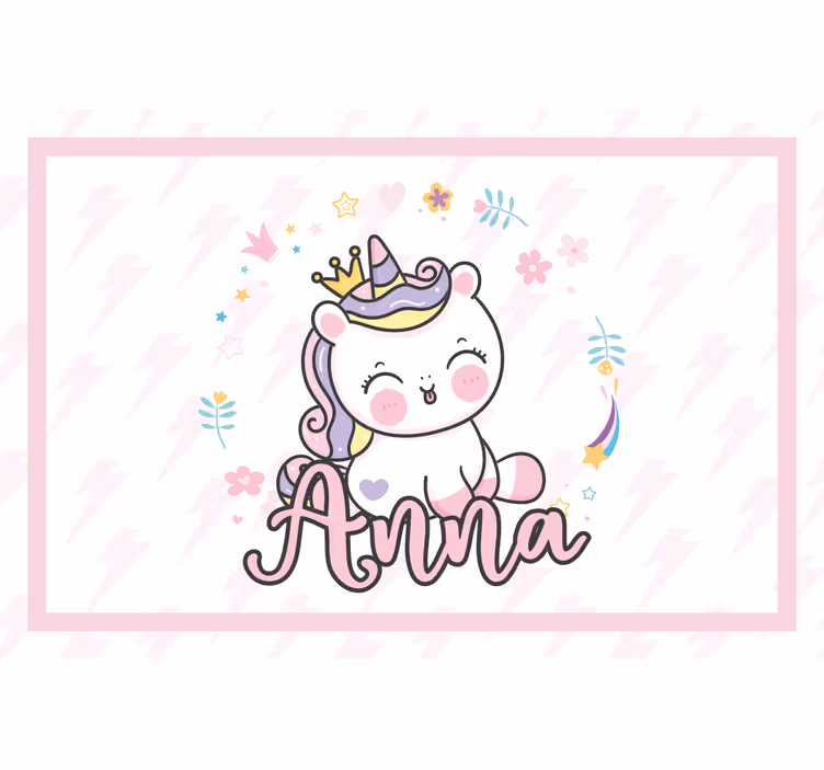 Blind children pretty baby unicorn - TenStickers