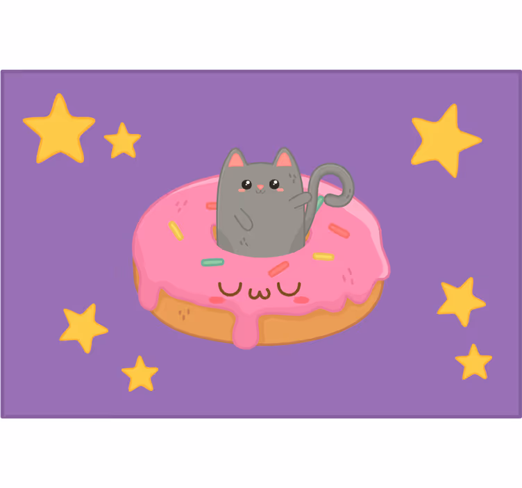 Blind children cat and donut sensory toy - TenStickers
