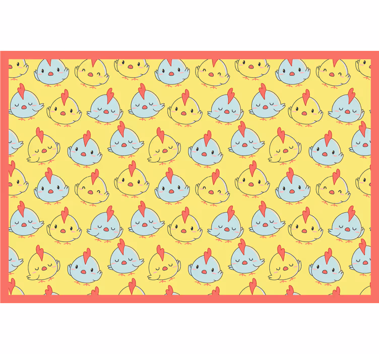 Blind children yellow baby chick pattern - TenStickers