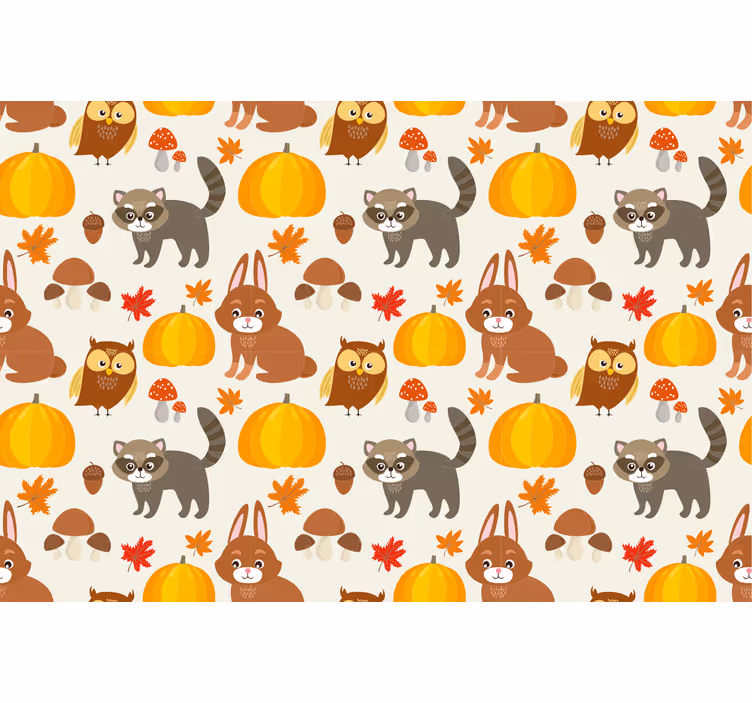 Blind children raccoon owl rabbit pumpkin toys - TenStickers