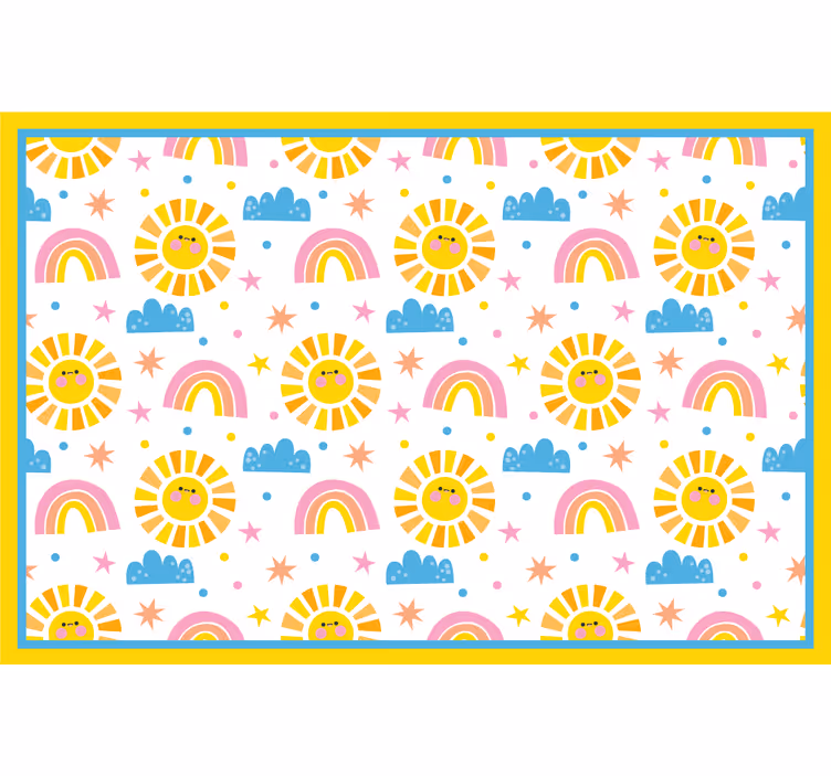 Blind children colorful designs on a white background - TenStickers