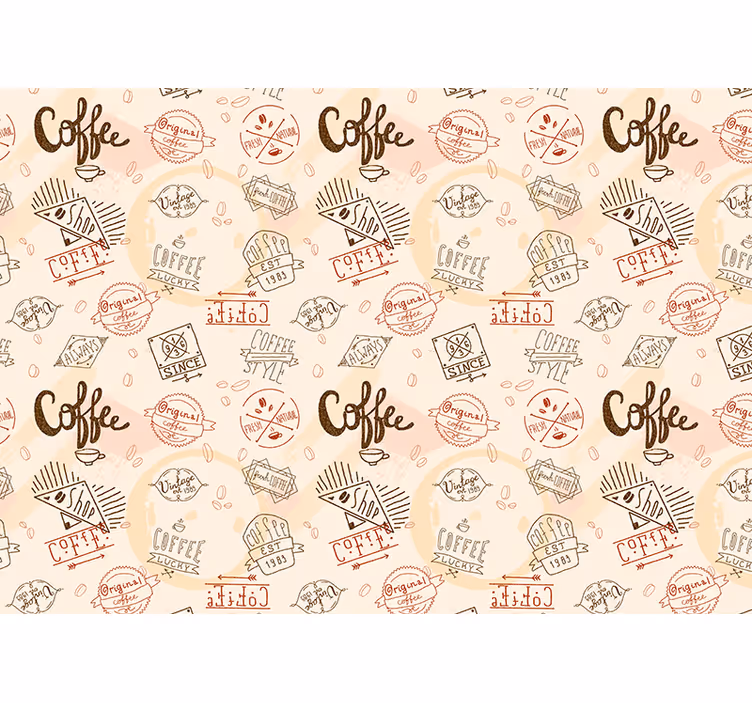 Blind kitchen coffee wall poster - TenStickers