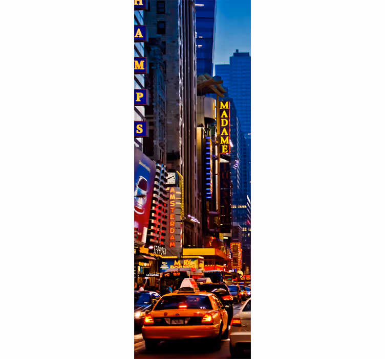 Blind kitchen times square fridge decorative vinyl - TenStickers