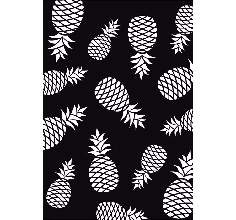 Blind kitchen pineapple pattern design - TenStickers