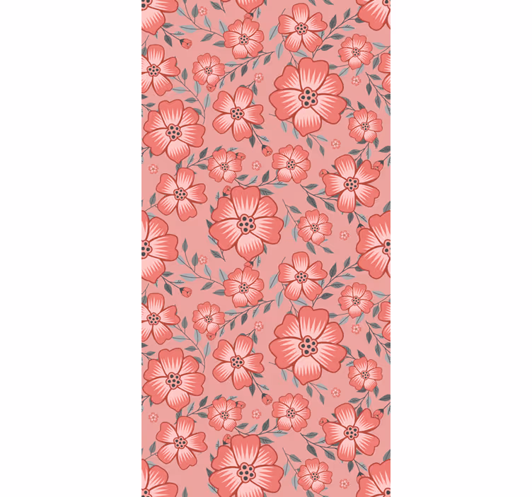 Blind kitchen pink daisy flower decor - TenStickers