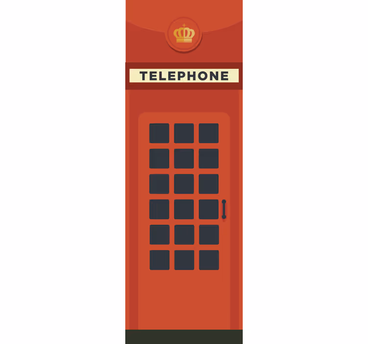 Blind kitchen red uk telephone box - TenStickers
