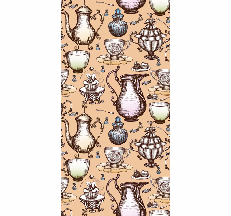 Blind kitchen teapot collection - TenStickers