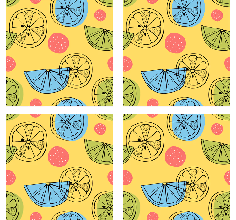 Blind kitchen citrus fruits tiles - TenStickers