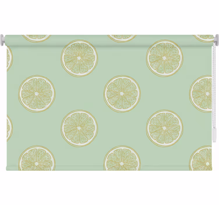 Blind kitchen hand drawn lemon citrus fruit fridge - TenStickers