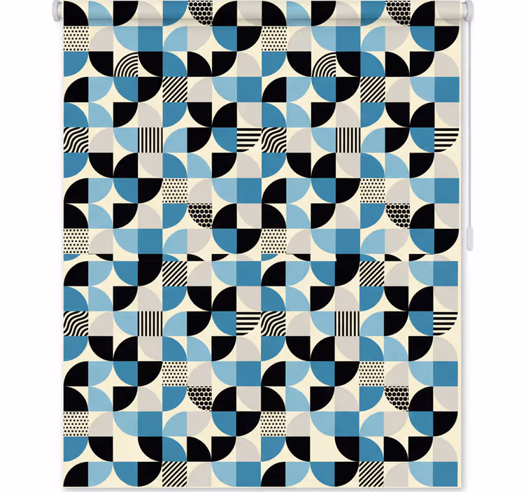 Blind kitchen retro blue bauhaus design - TenStickers