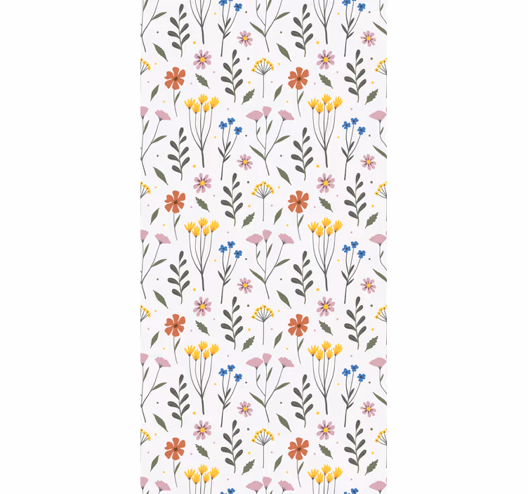 Blind kitchen garden multicolor floral pattern - TenStickers