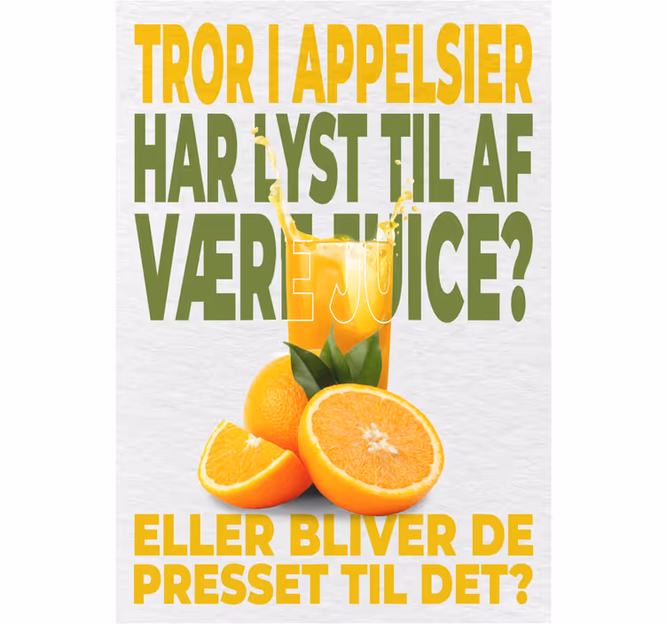 Blind kitchen: do oranges want to be juice? - TenStickers