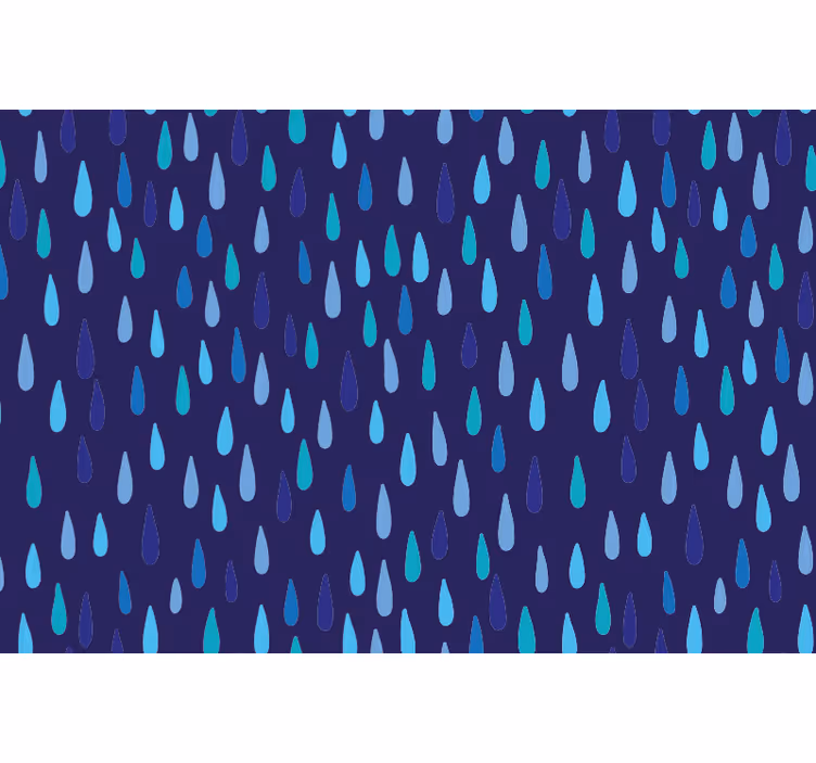 Blind blue asymmetrical raindrop - TenStickers