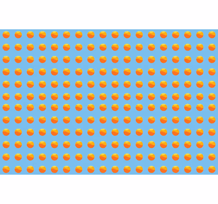 Blind blue retro sunshine design - TenStickers