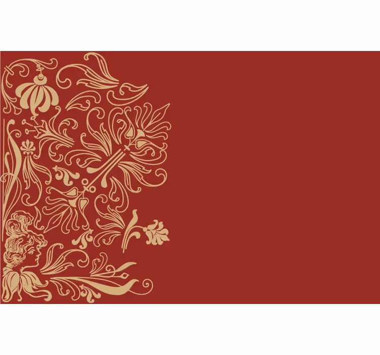 Red blind in vintage style - TenStickers