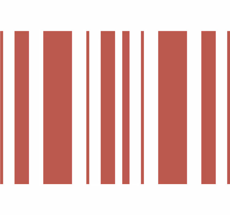 Red blind with red and white stripes - TenStickers