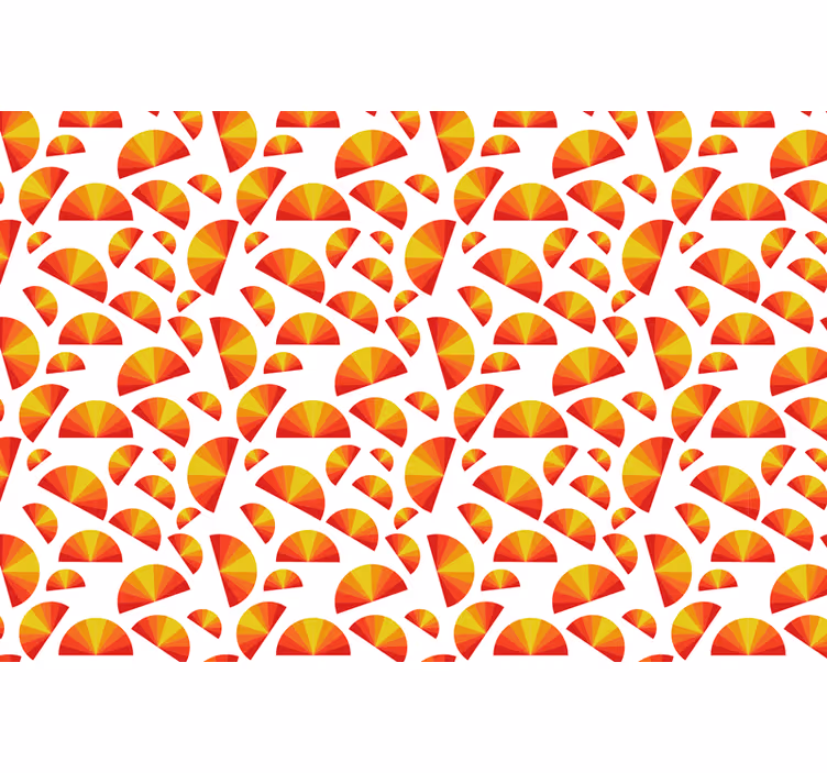 Red blind with vintage sunset design - TenStickers