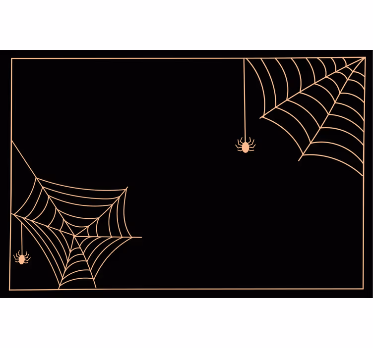 Black roller blind with classic spider web design - TenStickers