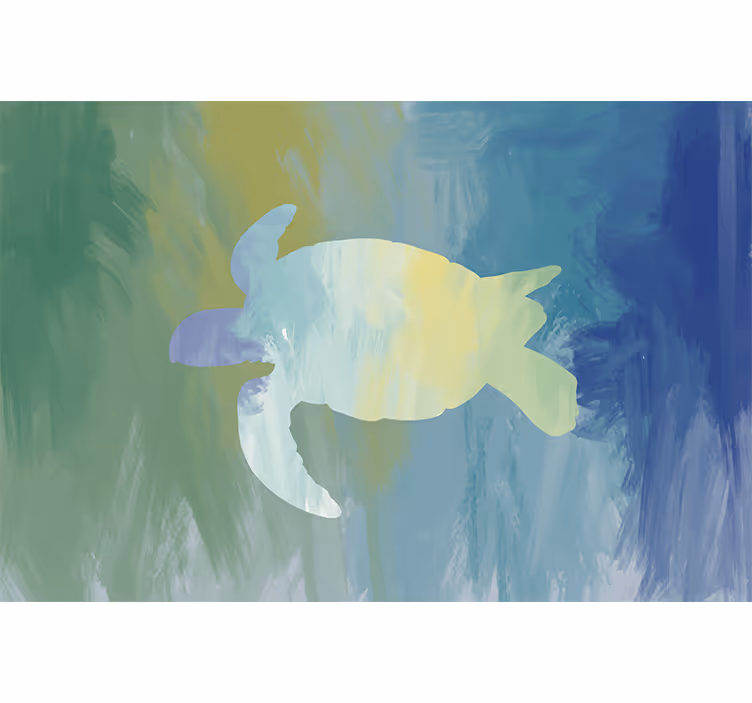Blind green colorful turtle pack - TenStickers