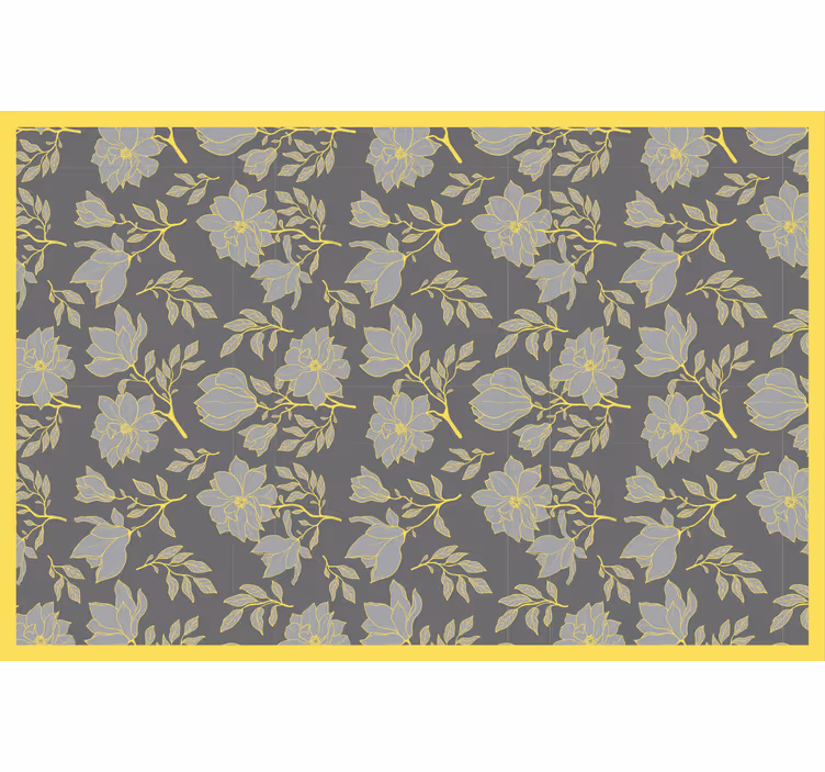 Blind grey pantone blossoms - TenStickers