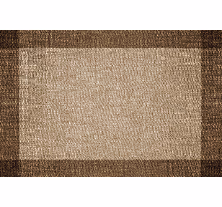 Blind beige brown placemat with border - TenStickers
