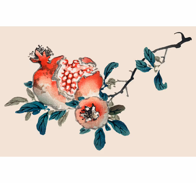 Blind beige fruits on a tree - TenStickers