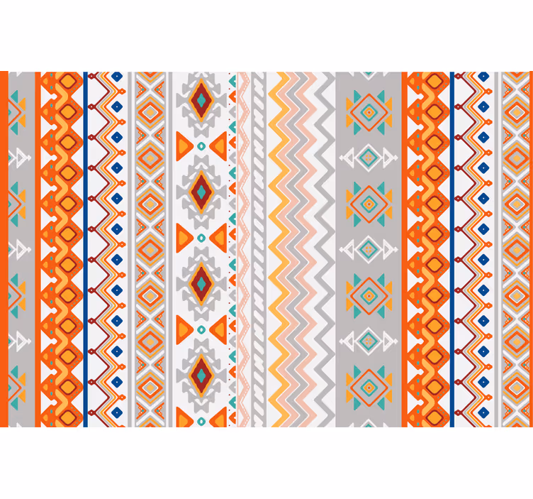 Orange blind with bohemian style design - TenStickers