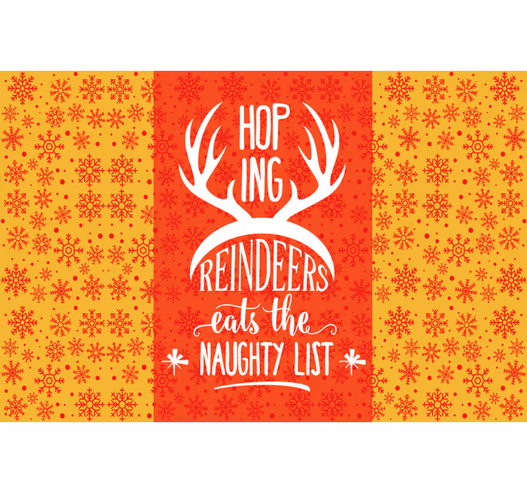 Orange blind with christmas snowflakes design - TenStickers