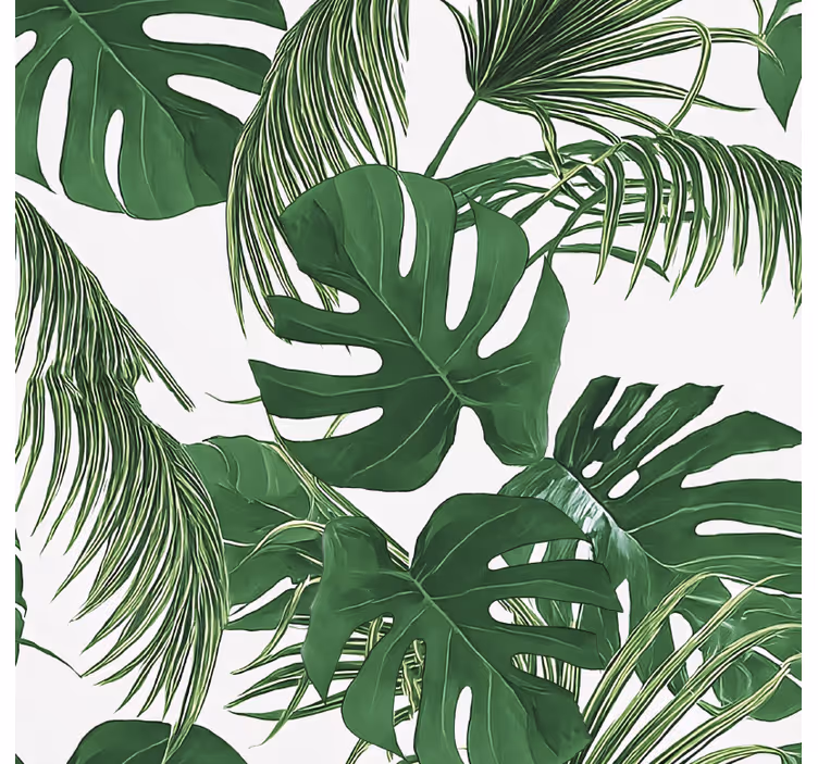 Outdoor blind with tropical leaves pattern - TenStickers