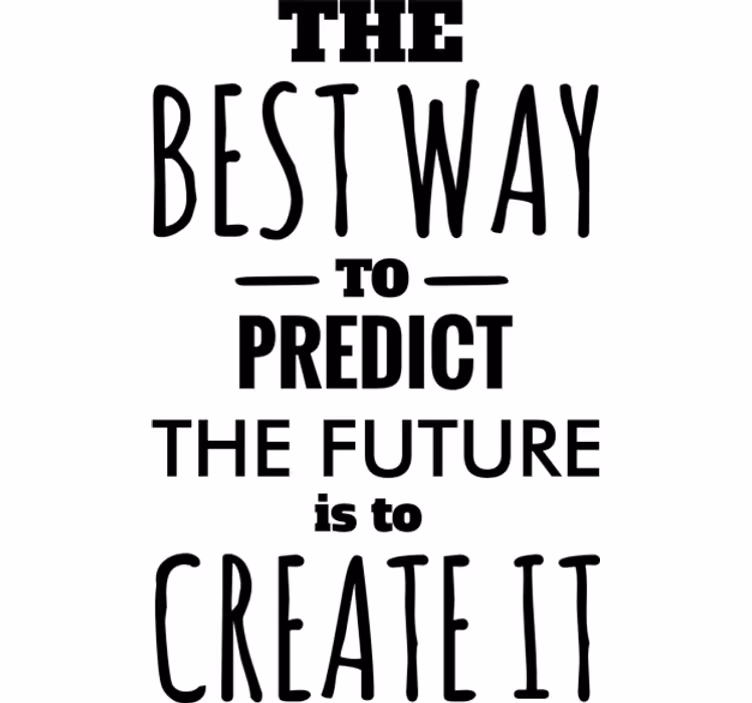 Blind office future prediction vinyl decor - TenStickers