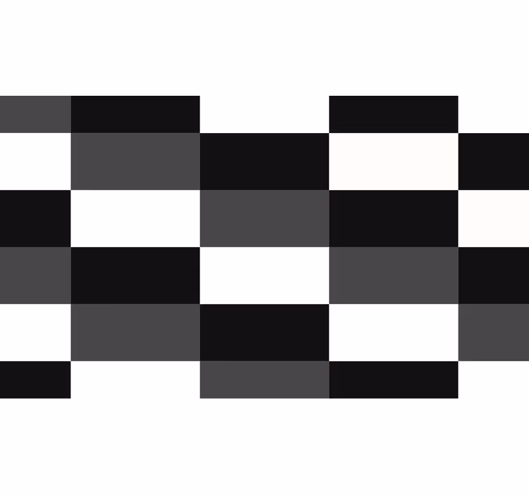 Blind office in white, gray, and black rectangles - TenStickers