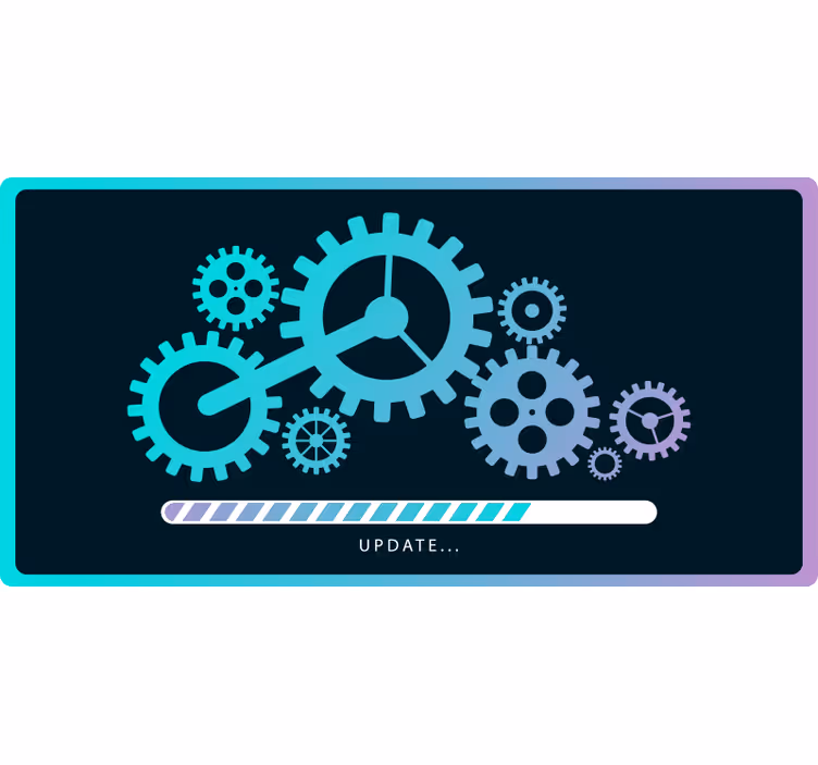 Blind office loading gears - TenStickers
