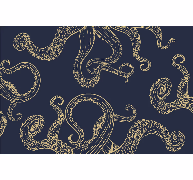 Blind bedroom octopus tentacles - TenStickers