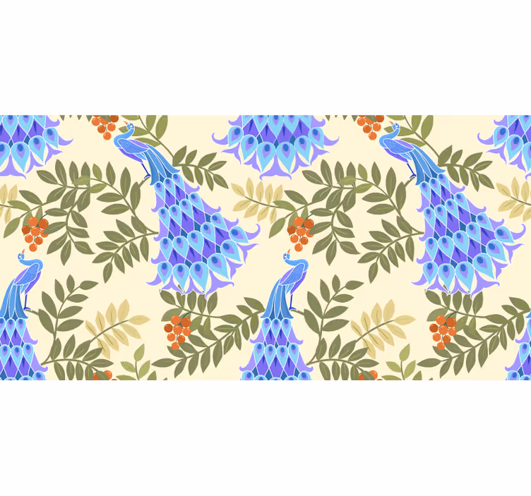 Blind bedroom magic peacock feather design - TenStickers