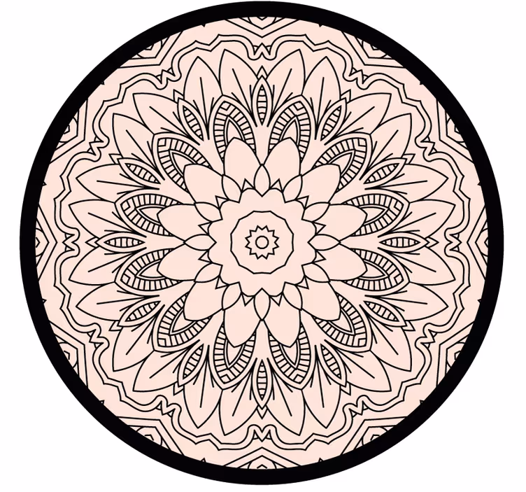 Blind bedroom visual effect round rug - TenStickers