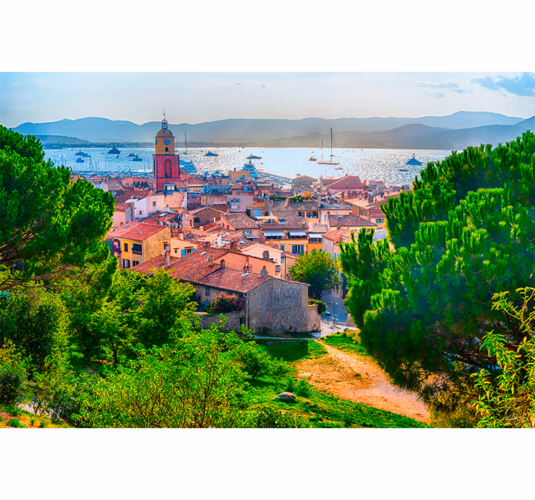 Living room blind saint-tropez style - TenStickers