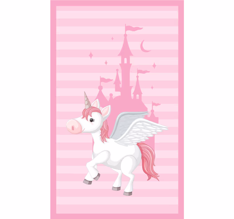 Blind children unicorn and princess castle toy - TenStickers