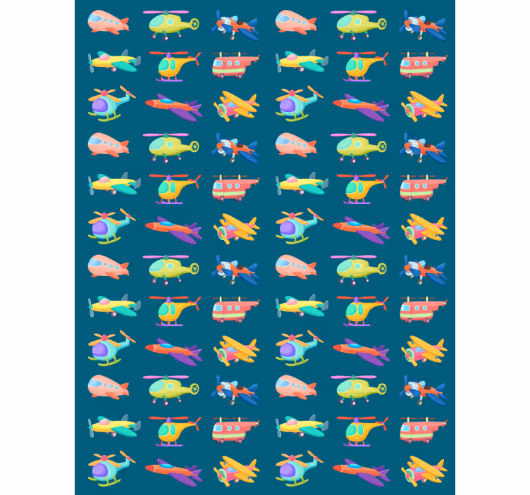Blind children colorful planes and aircraft - TenStickers
